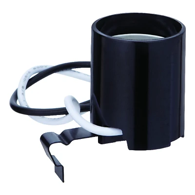 Phenolic Lamp Snap In Socket, Medium Base, 660-Watt, 250-Volt