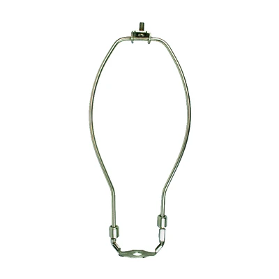 Jandorf 60125 Lamp Harp, Brushed Pewter, 10-In.