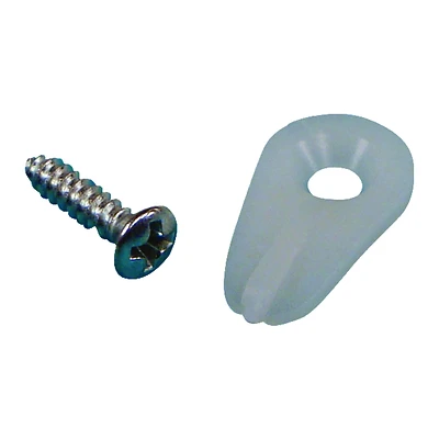 US Hardware Screen and Storm Window Clips, Nylon, 7/8 x 1/2 In., 50 Pk