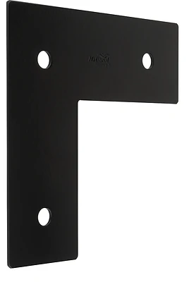 Indio Collection Decorative L Strap, Black, 3 x 8-1/4 x 8 1/4 In.