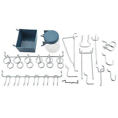 National Hardware N112-058 Peg Hook Assortment, 43-Pc., Steel, Zinc