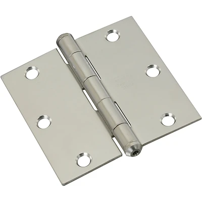 National Hardware N830-275 Door Hinge, Stainless Steel, 3-1/2 In.