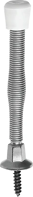 National Hardware N830-112 Spring Door Stop, Satin Nickel, 3 In.