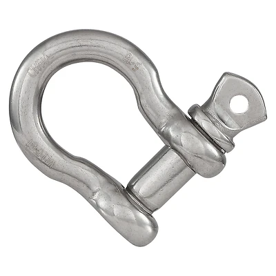 Marine Grade Anchor Shackle, Stainless Steel, 1/4 In.