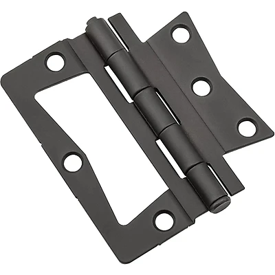 Surface-Mounted Hinge, Non-Mortise, Oil-Rubbed Bronze, 3-1/2 In.