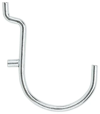 National Hardware N180-028 Curved Pegboard Hooks, Zinc, 1-1/2 In., 5-Pk.