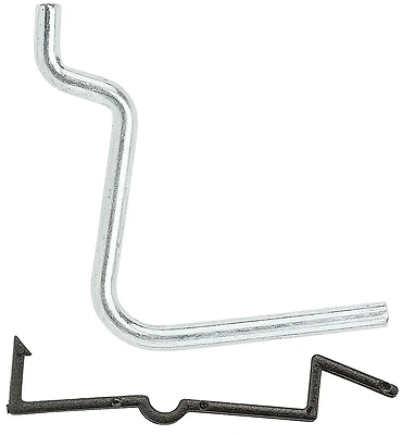 National Hardware N180-004 Pegboard Angle Hook, 1/8 In. Rod, Galvanized Steel, 8-Pk.