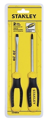 Stanley STHT60126 2-Piece Screwdriver Set, Slotted and Phillips