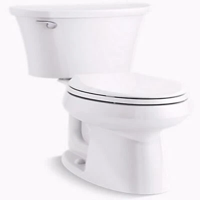 Cavata White Elongated Bowl 1.28 Gpf Complete Solution Toilet With Comfort Height