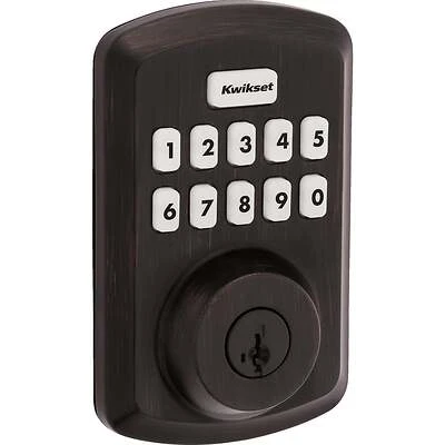 Power Keyless Entry Deadbolt, Bronze