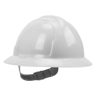 White Full Brim Wheel Ratchet Hard Hat - Model Swx00358