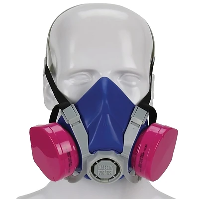 Safety Works SWX00319 Toxic Dust Respirator, Half-Mask, P100 Filter