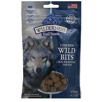 Blue Buffalo Blue Wilderness Chicken Grain Free Treats For Dog 4 oz. 1 pk