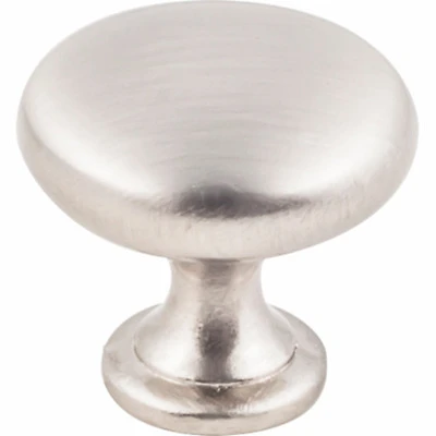 Hardware Resources K778SN-4 Cabinet Knob, Traditional, 1-3/16 in Dia, Satin Nickel, 4/PK