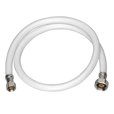 Faucet Connector, Reinforced Poly Vinyl, 3/8 Compression x 1/2 FIP x 36 In.