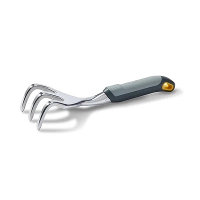Woodland Tools Co 30-9006-100 Heavy-Duty Cultivator, 3-1/2 in W, 12 in L, 3-3/4 in L Tine, 3-Tine, Rubber Handle