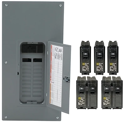 Homeline Main Breaker Installed Load Center Value Pack, 40 Poles, 200-Amp