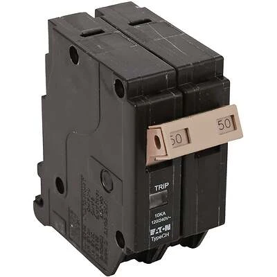 Eaton Cutler-Hammer CHF250CS Circuit Breaker, 50A, 2-Pole