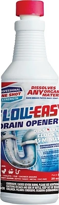 Flow-Easy FE20 Drain Opener, Sulfuric Acid, 20 oz.
