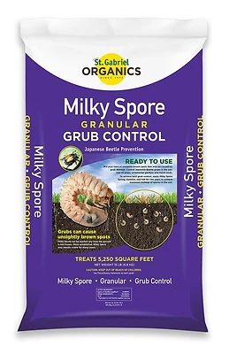 St. Gabriel Organics 80015-4 Milky Spore Grub Control Spreader Mix, 15 Lbs.