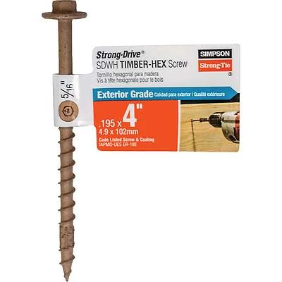 Sdwh19400db-rp1 Timber-hex Screw 0.195 In. X 4 In. 40 Pk