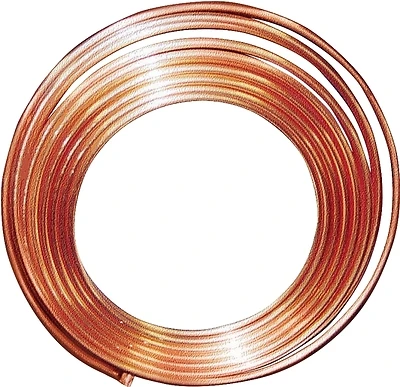 Copper Refrigerator Tube, 1/4 In. x 10 Ft