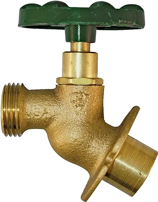 1/2 In. & 3/4 In. S X 3/4 In. Mht Brass Aluminum Sillcock Valve