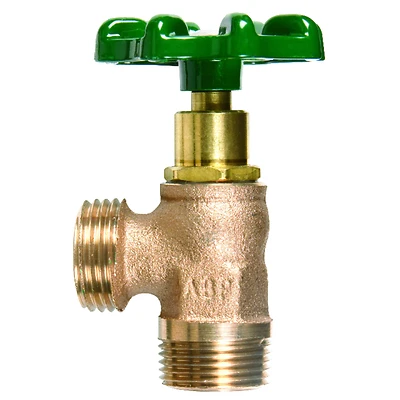 Arrowhead Brass Boiler Drain Valve, 3/4 In. MIP x Hose Thread