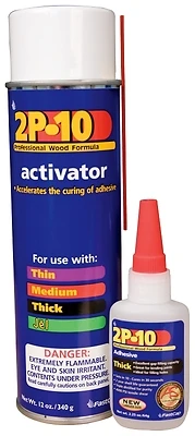 Fastcap 8276001 2P-10 Solo Kit, 2 Oz Thick Adhesive, 12 Oz Activator