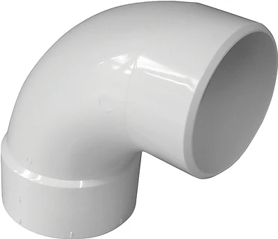 Genova 414174BC PVC Sewer & Drain 90-Degree Street Elbow, 4 In.