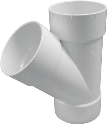 PVC Wye Sewer & Drain, 6 In.