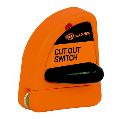 Gallagher G60731 Electric Fence Cut-Out Switch, Plastic, Orange/Yellow