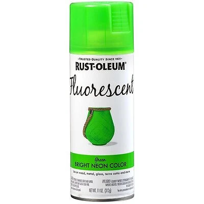 Rust-Oleum 342417 Specialty Fluorescent Spray Paint, Green, 11 Oz