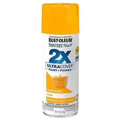 Painter's Touch 2X Spray Paint, Gloss Golden Sunset, 12-oz.