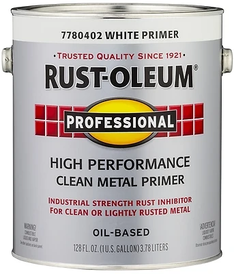 Professional Primer Enamel Paint, White, 1-Gallon