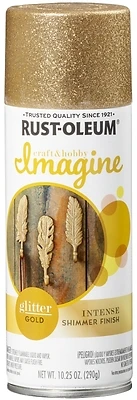 Imagine Craft & Hobby 10.25 Oz. Intense Gold Glitter Spray Paint