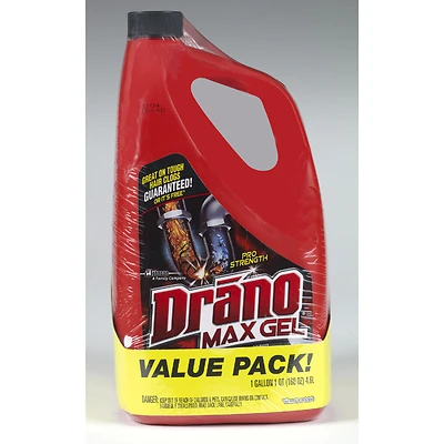 Drano 70462 Max Gel Clog Remover Twin Pack, 80 Oz (2-Pack)