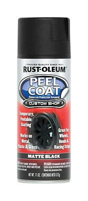 Peel Coat Temporary Coating, Matte Black, 11-oz.