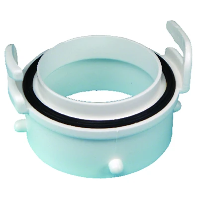 US Hardware RV-332B Hose Adapter, 3 in ID, Male x Male, Plastic, White