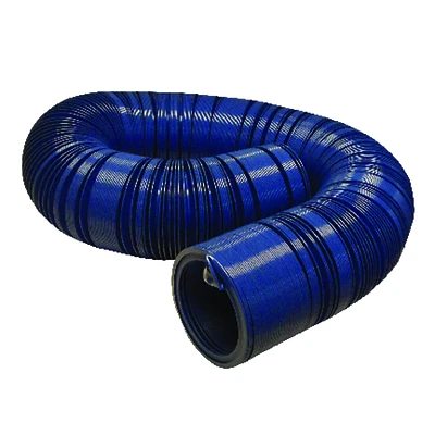 US Hardware RV-301B Sewer Hose, 3 in ID, 20 ft L, Plastic, Blue