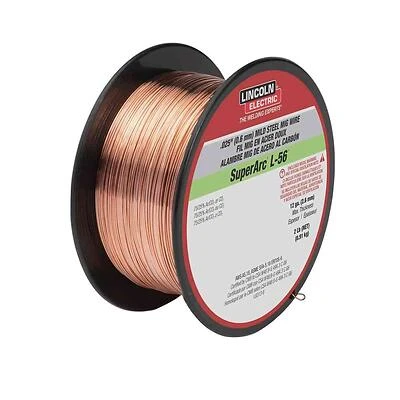 Superarc L-56 Mig Welding Wire, .025-In., 2-Lb. Spool