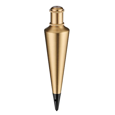 8 Oz. Solid Brass Plumb Bob With Replaceable Steel Tip
