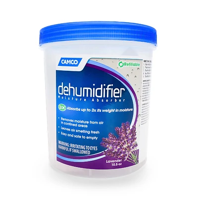Camco 44280 RV Dehumidifier Moisture Absorber, Lavender, 10.5 Oz.
