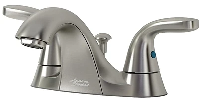 Cadet Brushed Nickel 2-handle 4 In. Centerset Bathroom Faucet With Pop-up