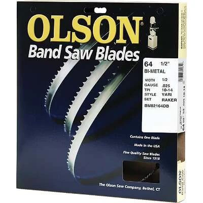 64-1/2 In. X 1/2 In. Bi-metal Cutting Band Saw Blade 10/14 Tpi
