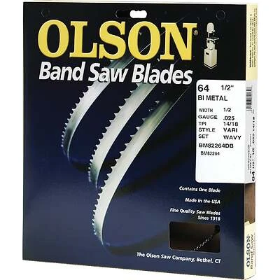 64-1/2 In. X 1/2 In. 14/18 Tpi Bi-metal Cutting Band Saw Blade