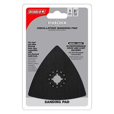 Oscillating Tool Sanding Plate, 40 Grit, Starlock Fit, 3-3/4-In.