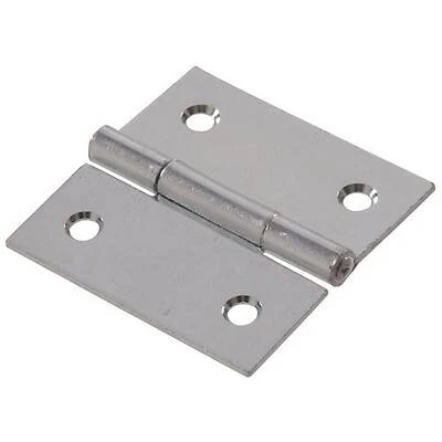 2-1/2" General Purpose Broad Hinge With Fixed Pin, Zinc Plated, Model 851949
