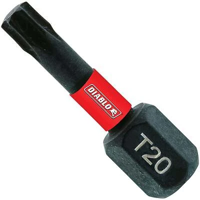 T20 Torx 1 In. Insert Impact Screwdriver Bit 100 Pk, Model Dt201p100