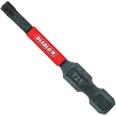 T25 Torx 2 In. Power Impact Screwdriver Bit (100 Pk) - Model Dt252p100